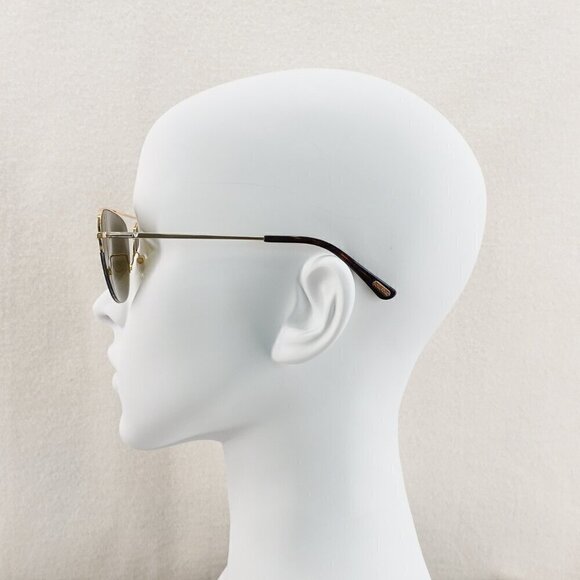 Tom Ford TF667 Abott Sunglasses Brown and Gold OS - Picture 13 of 13